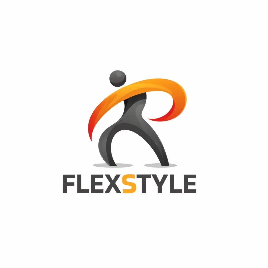 a logo design,with the text "FlexStyle", main symbol:Sport,Moderate,be used in Sports Fitness industry,clear background