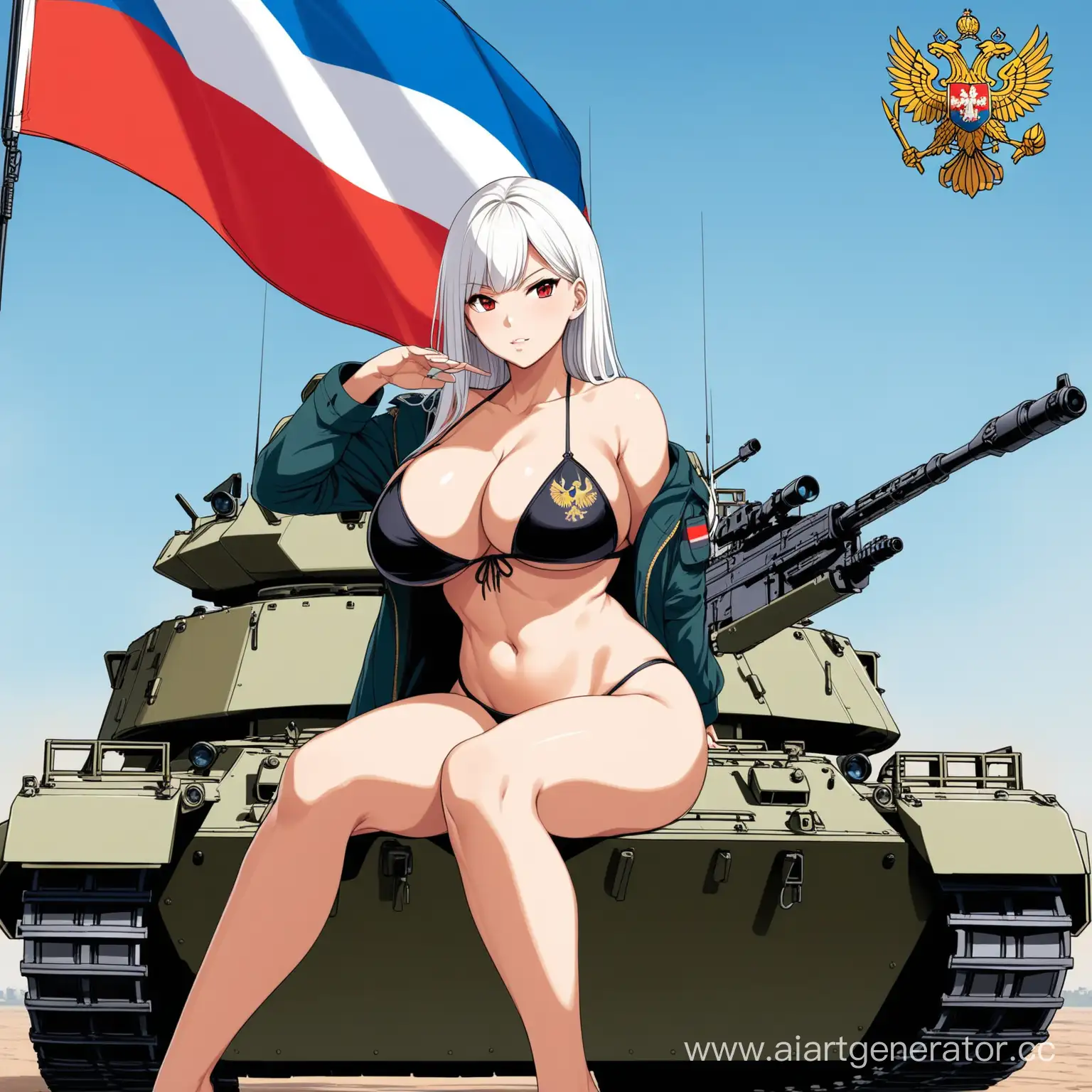 Russian-Girl-with-AK12-Assault-Rifle-and-BTR80