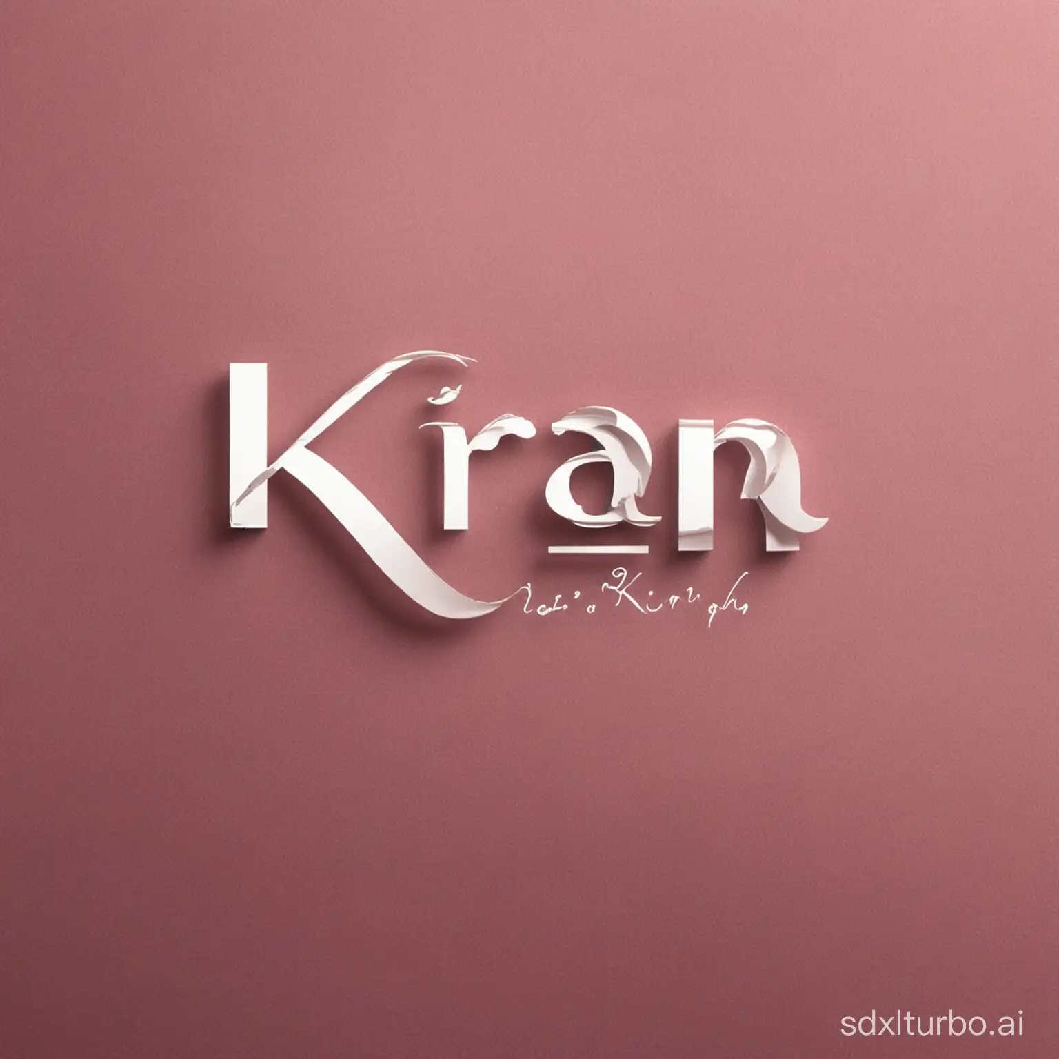 Image with my name Kiran as logo