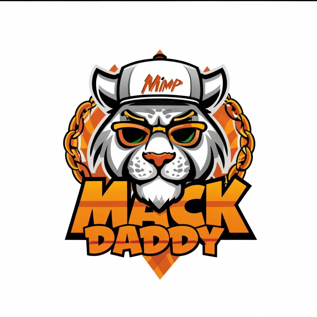 LOGO-Design-for-Mack-Daddy-Bold-and-Trendy-Tiger-Mascot-with-Hip-Hop-Elements-for-Events-Industry