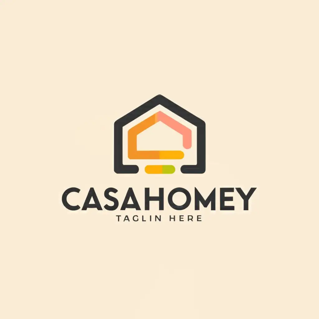 a logo design,with the text "Casahomey", main symbol:House Logo,Moderate,be used in Home Family industry,clear background