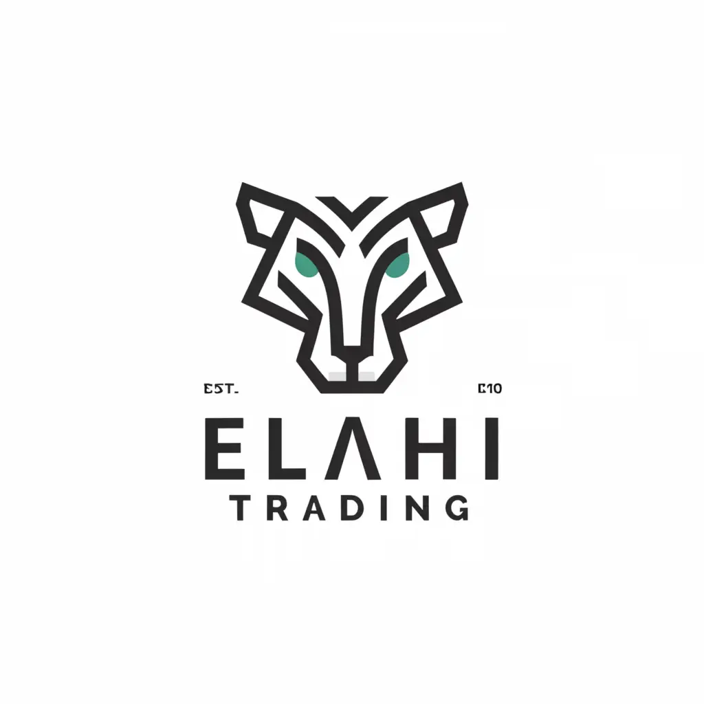 a logo design,with the text "Elahi Trading", main symbol:jaguar-themed logo,Minimalistic,clear background