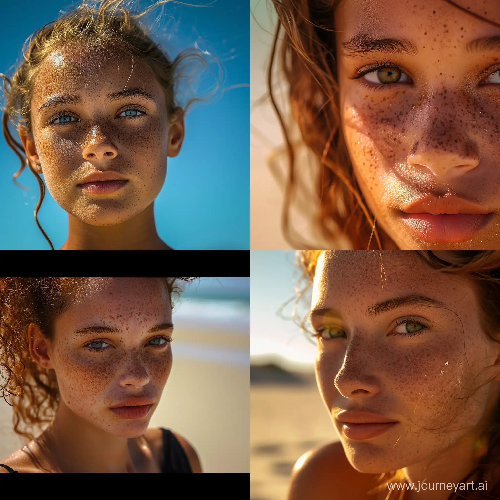 Sunkissed-African-Girl-with-Freckles-on-a-Sunny-Beach