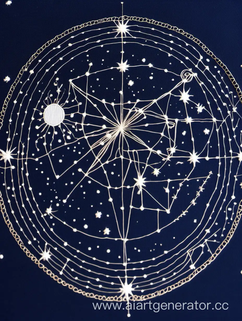 Virgo-Constellations-Embroidery-Supplies-Shopping