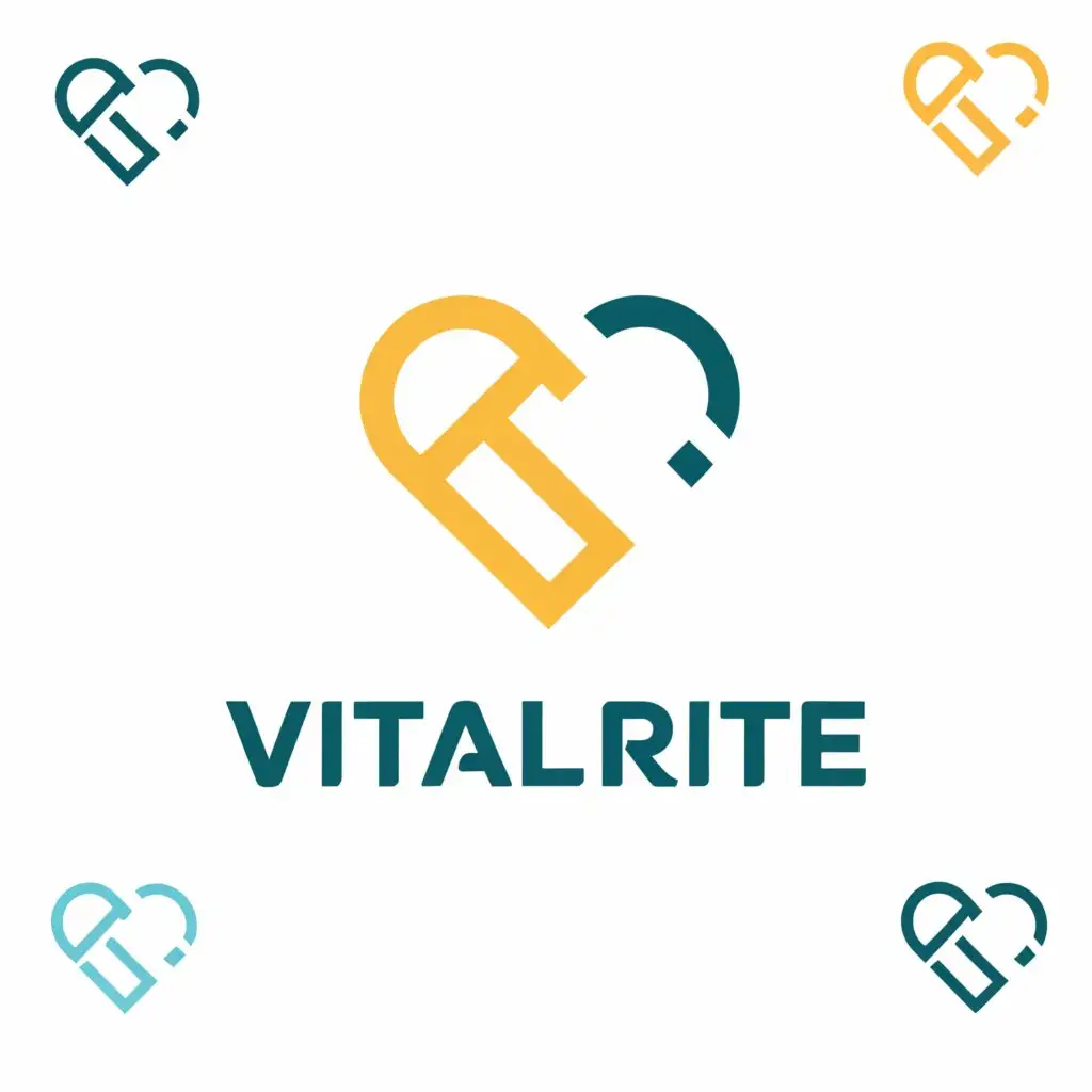 a logo design,with the text "Vital Rite", main symbol:heart,Moderate,be used in Medical Dental industry,clear background