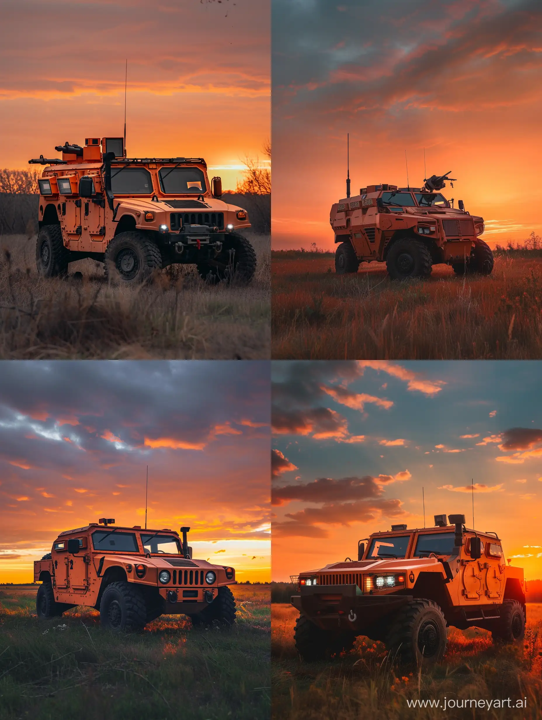 Orange-Infantry-Fighting-Vehicle-2-at-Sunset