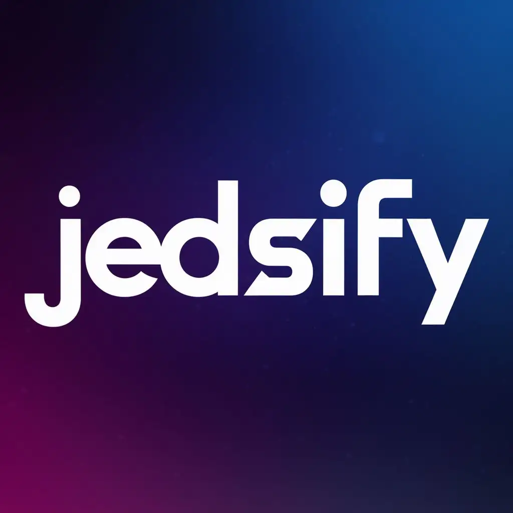 logo, Entertainment, with the text "Jedsify", typography