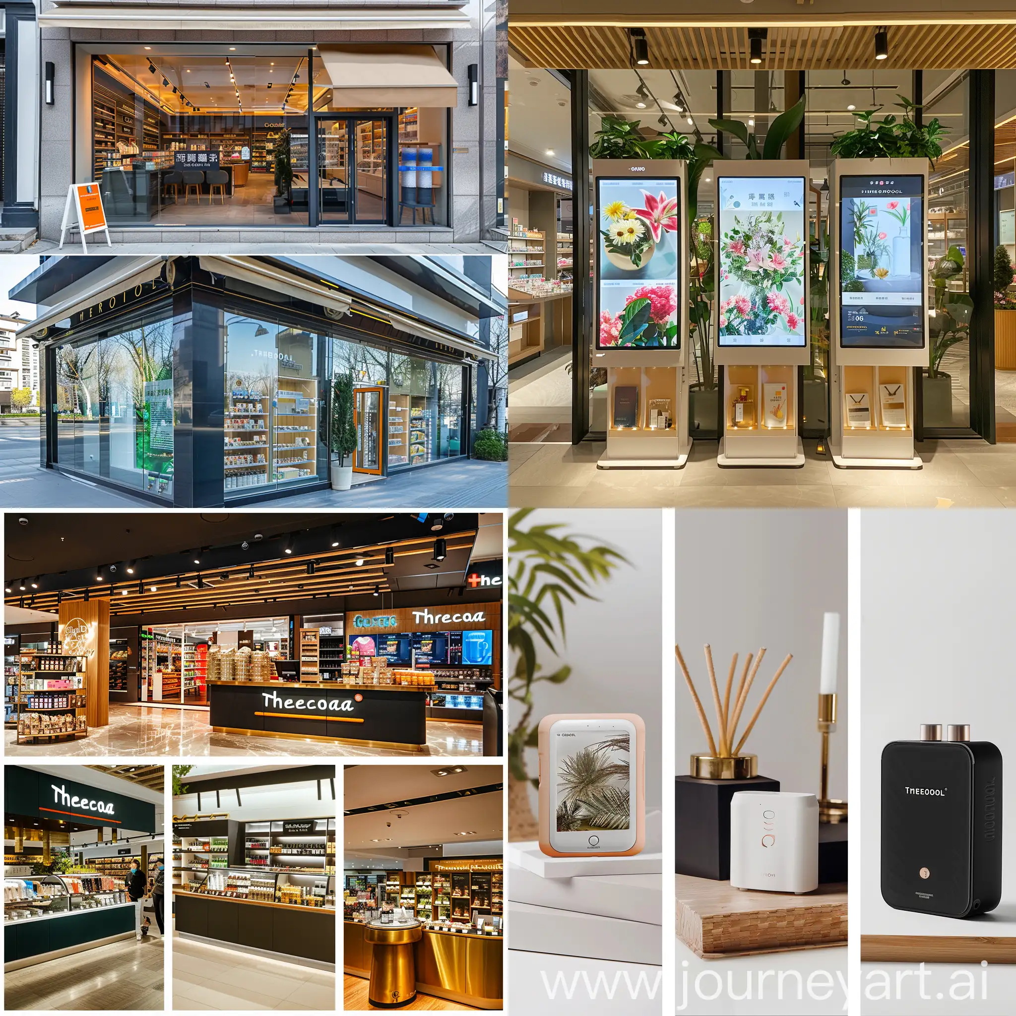 Three beautiful and attractive photos for a Thermocal shopping store application and its installation method