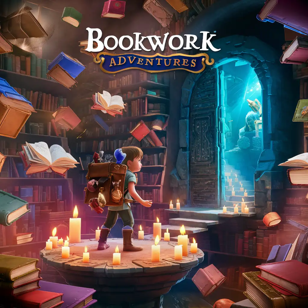 make the interface of the "Bookwork Adventures" Game

