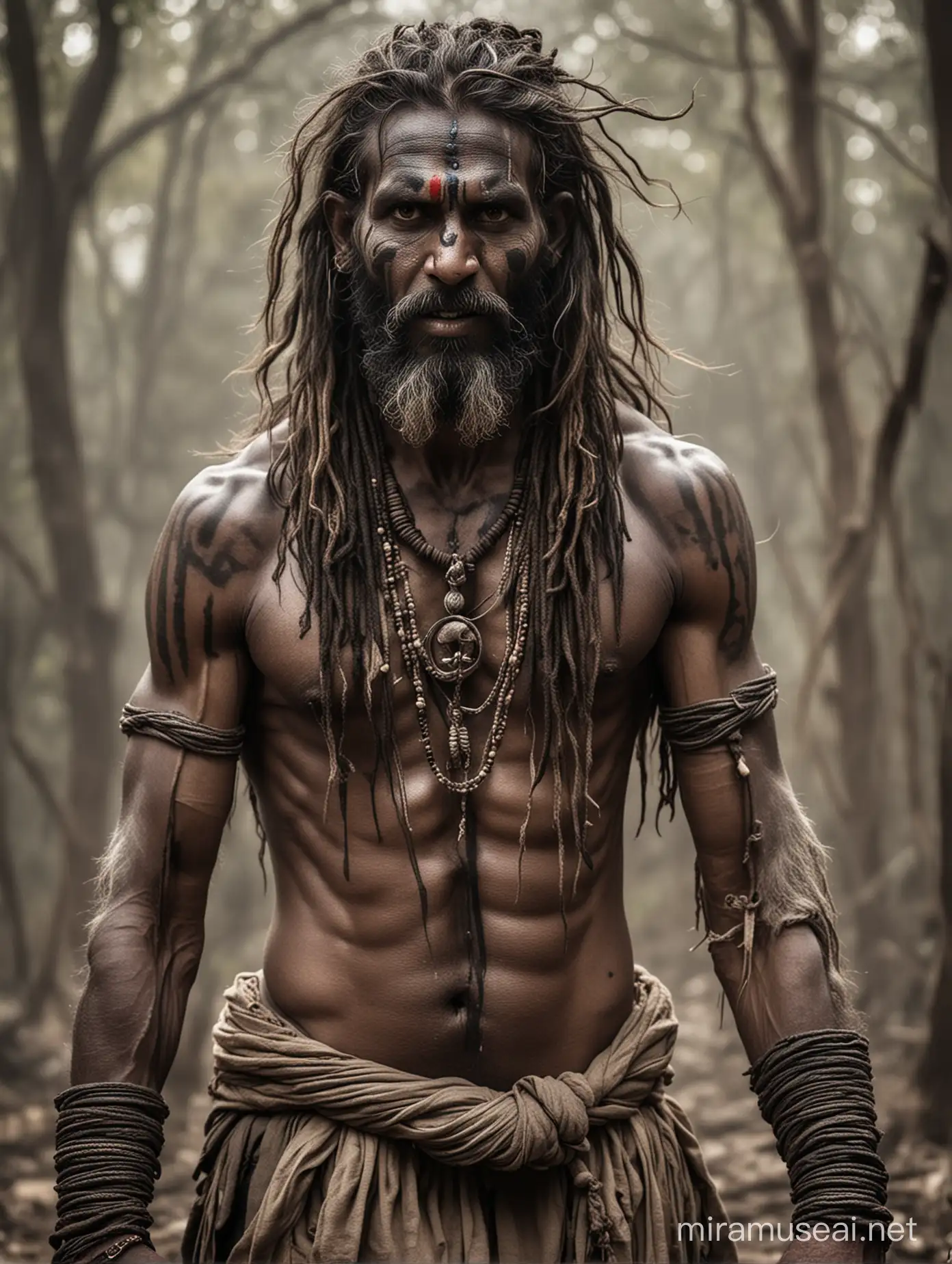 a furious ancient indian aghori warrior that will restore the faith in humanity & establish "AKHANDA BHARAT"