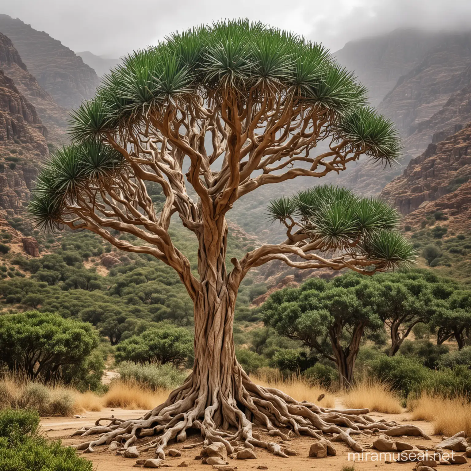 a picture of one dragon tree