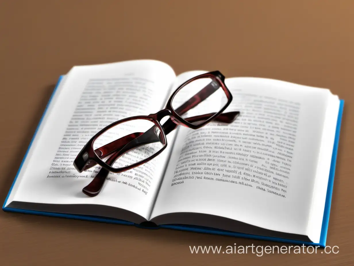 Reading-Glasses-Resting-on-Table-with-Book