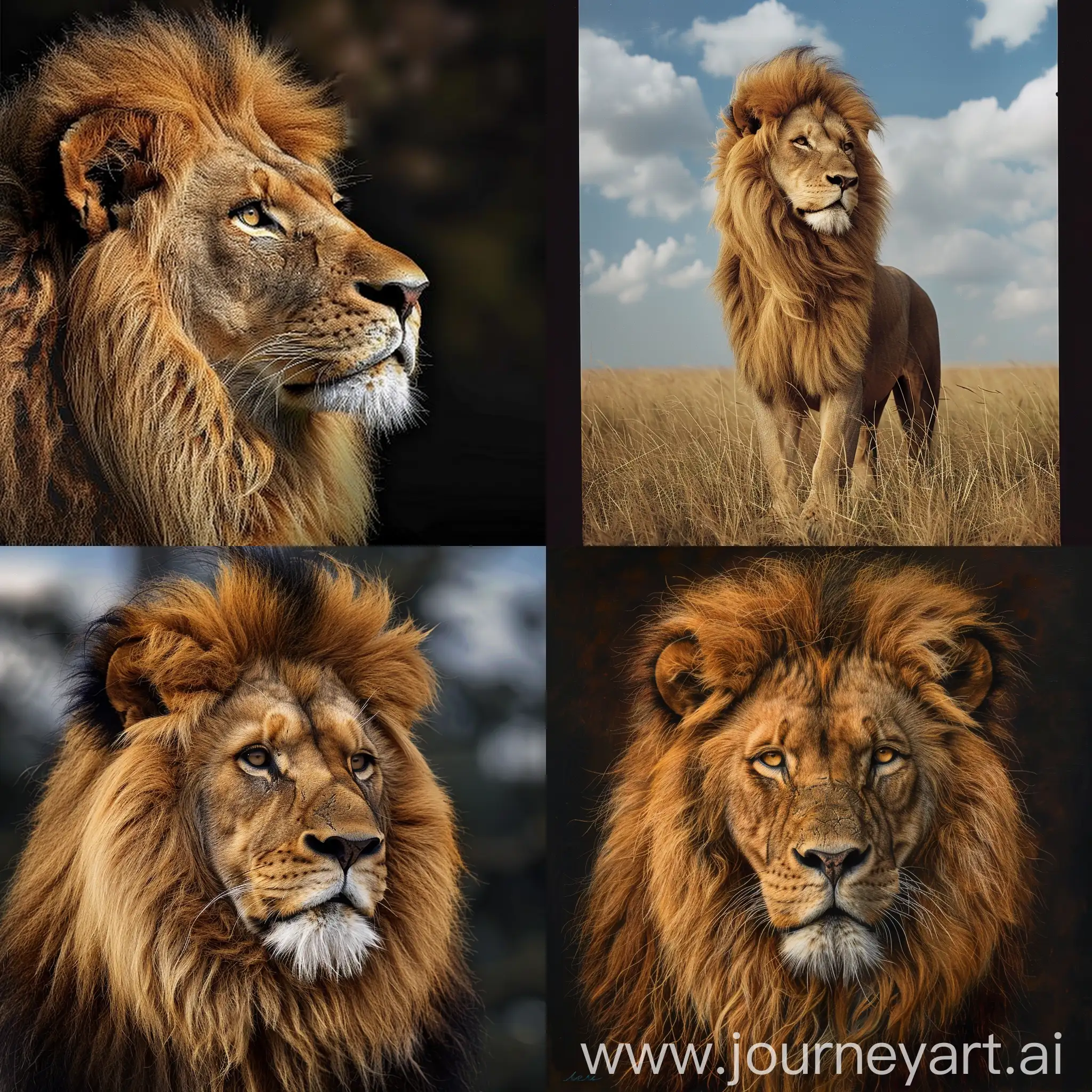 Majestic-Lion-Roaming-Serengeti-Plains