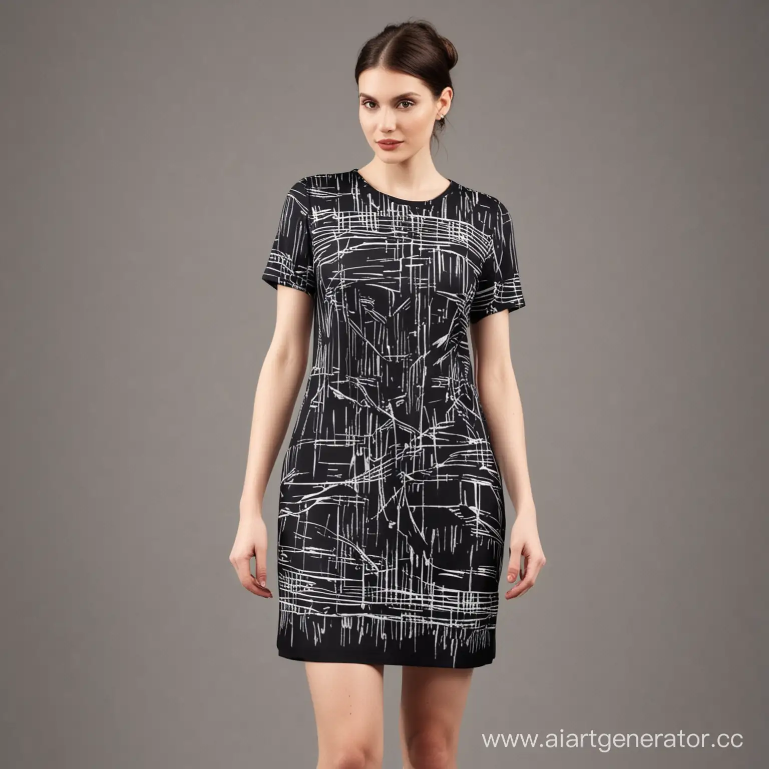 Elegant-TShirt-Dress-Inspired-by-Armani-Style