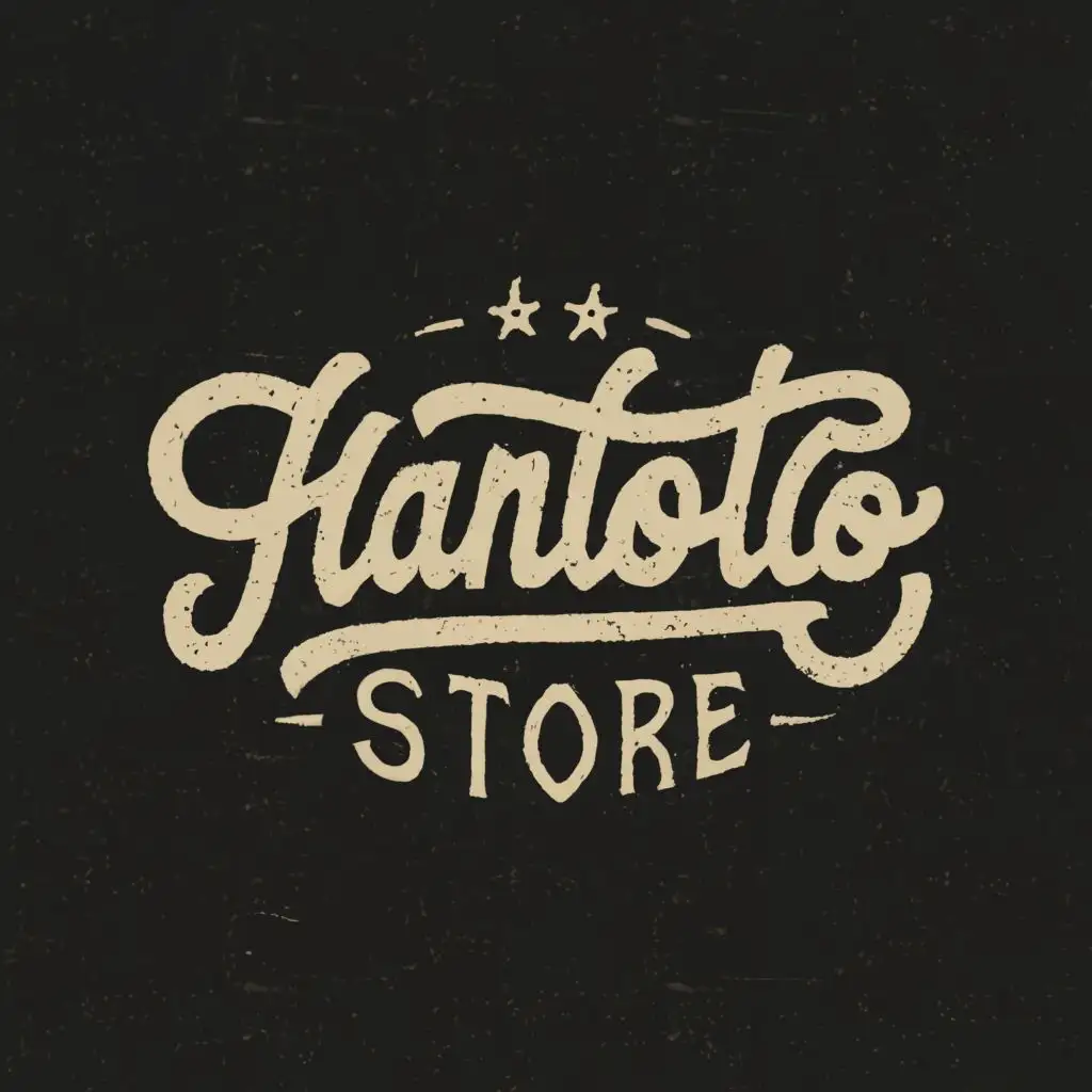 logo, STORE, with the text "Hantoto", typography
