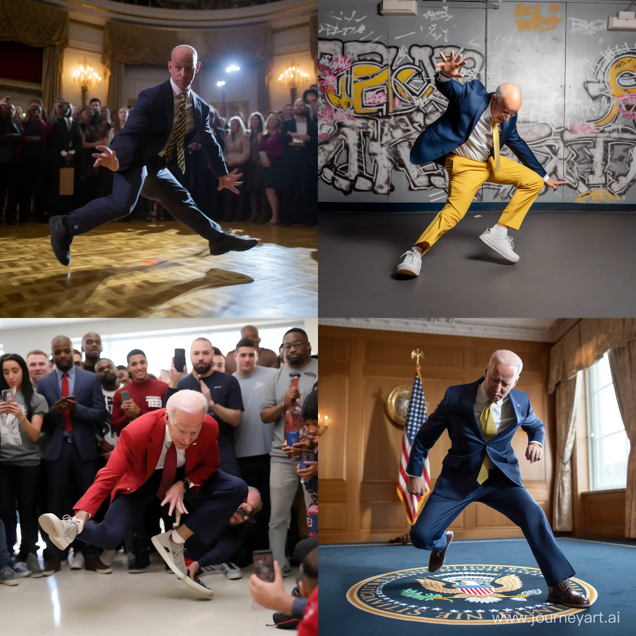 Joe Biden break dancing 
