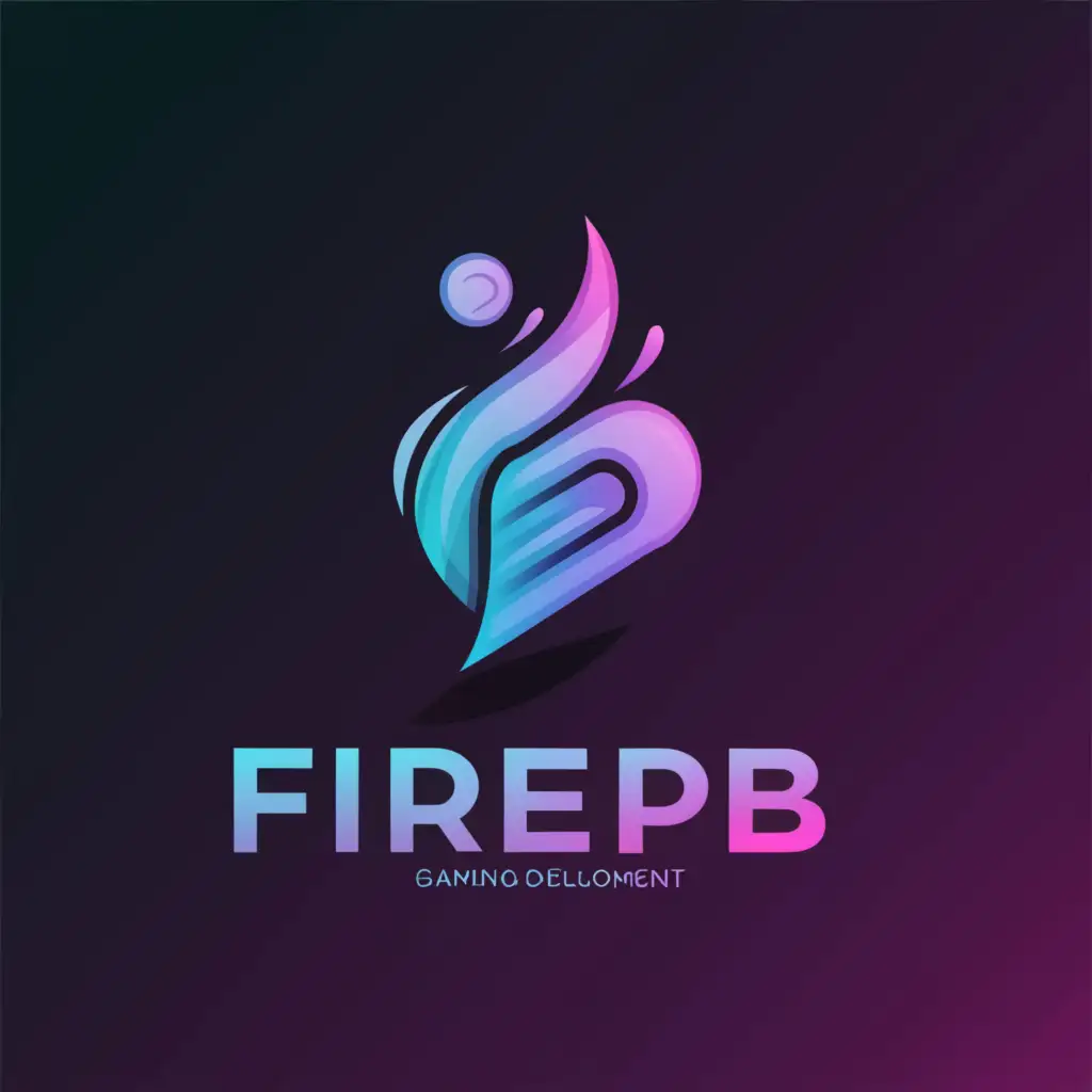 a logo design,with the text ""FirePB" Gamedev company, blue fire", main symbol:fire of blue, pink, or purple colors,Moderate,be used in Nonprofit industry,clear background