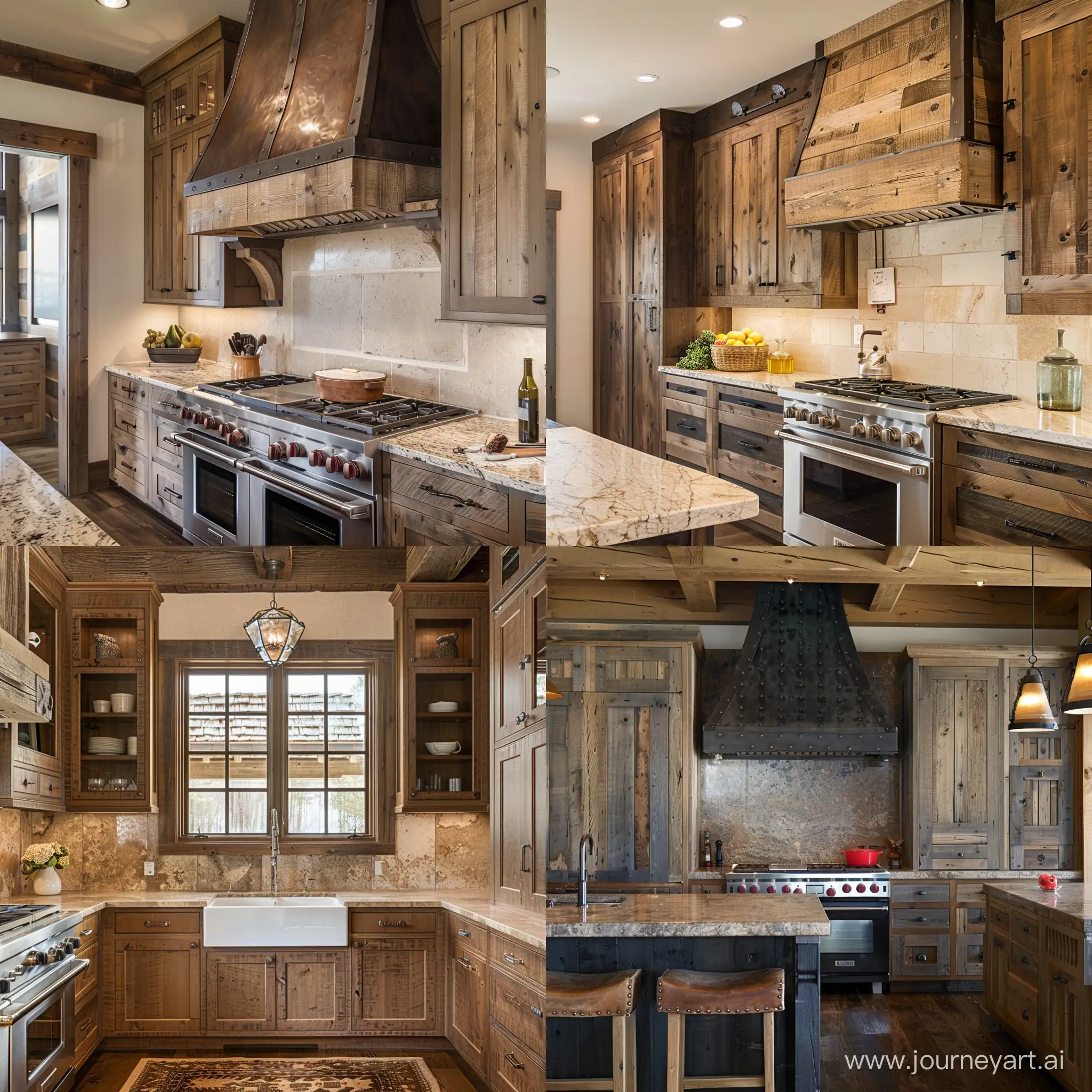 Rustic-Style-Kitchen-with-Upper-Cabinets-Charming-and-Functional-Design