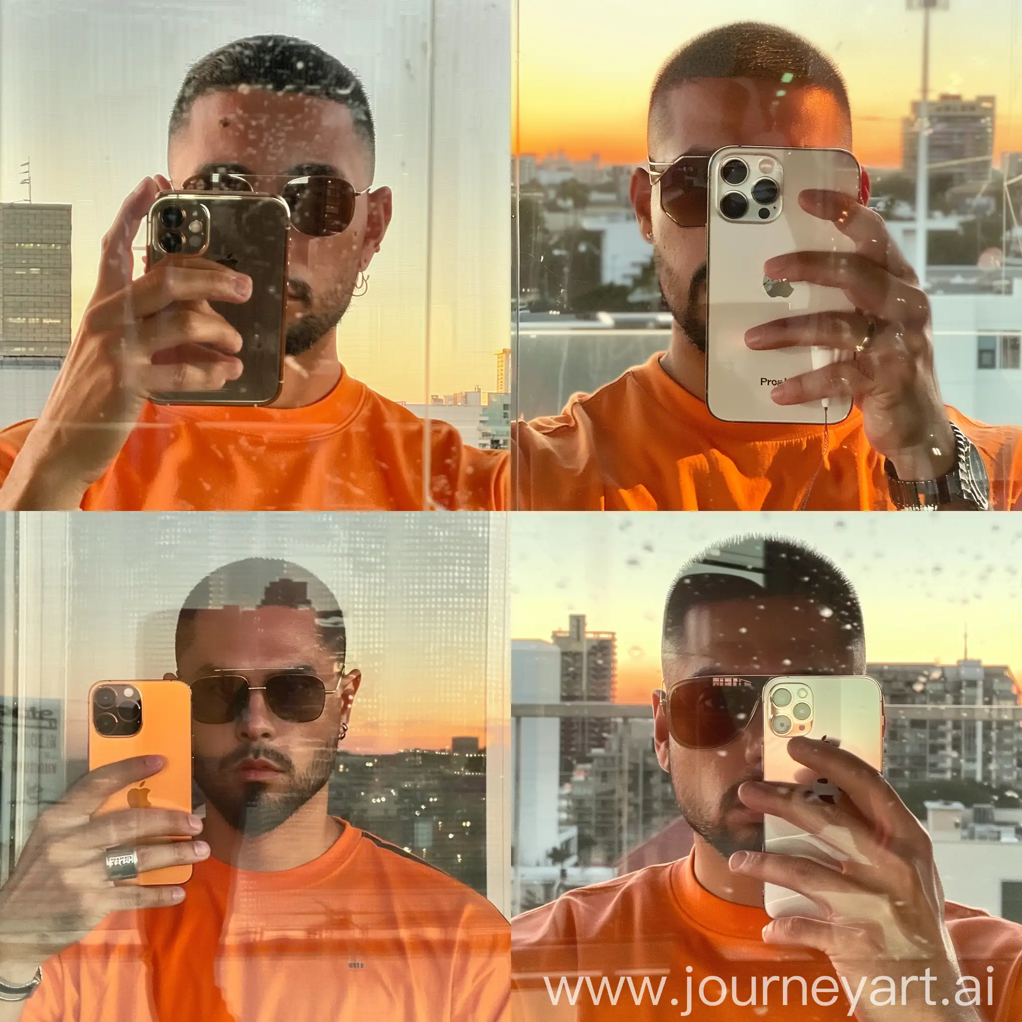 Stylish-Young-Man-in-Prada-Sunglasses-Taking-Mirror-Selfie-with-iPhone-13-Pro-Max