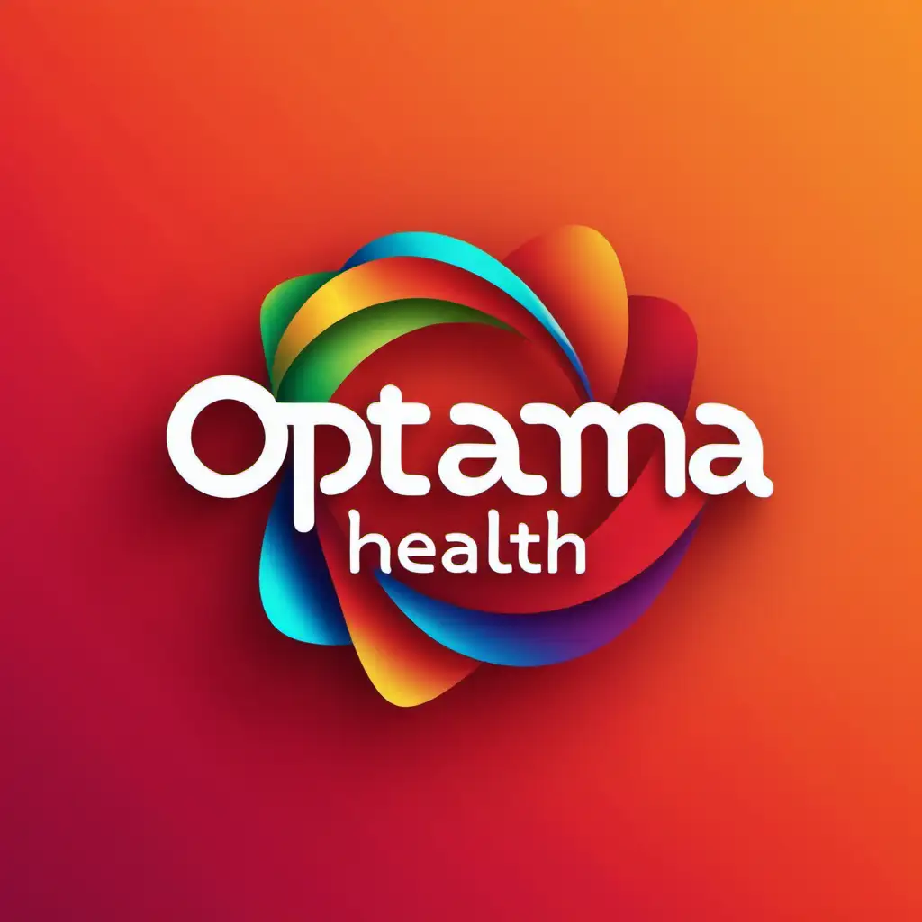 Vibrant Logo Design for Optama Health Energizing Vitality and Wellness