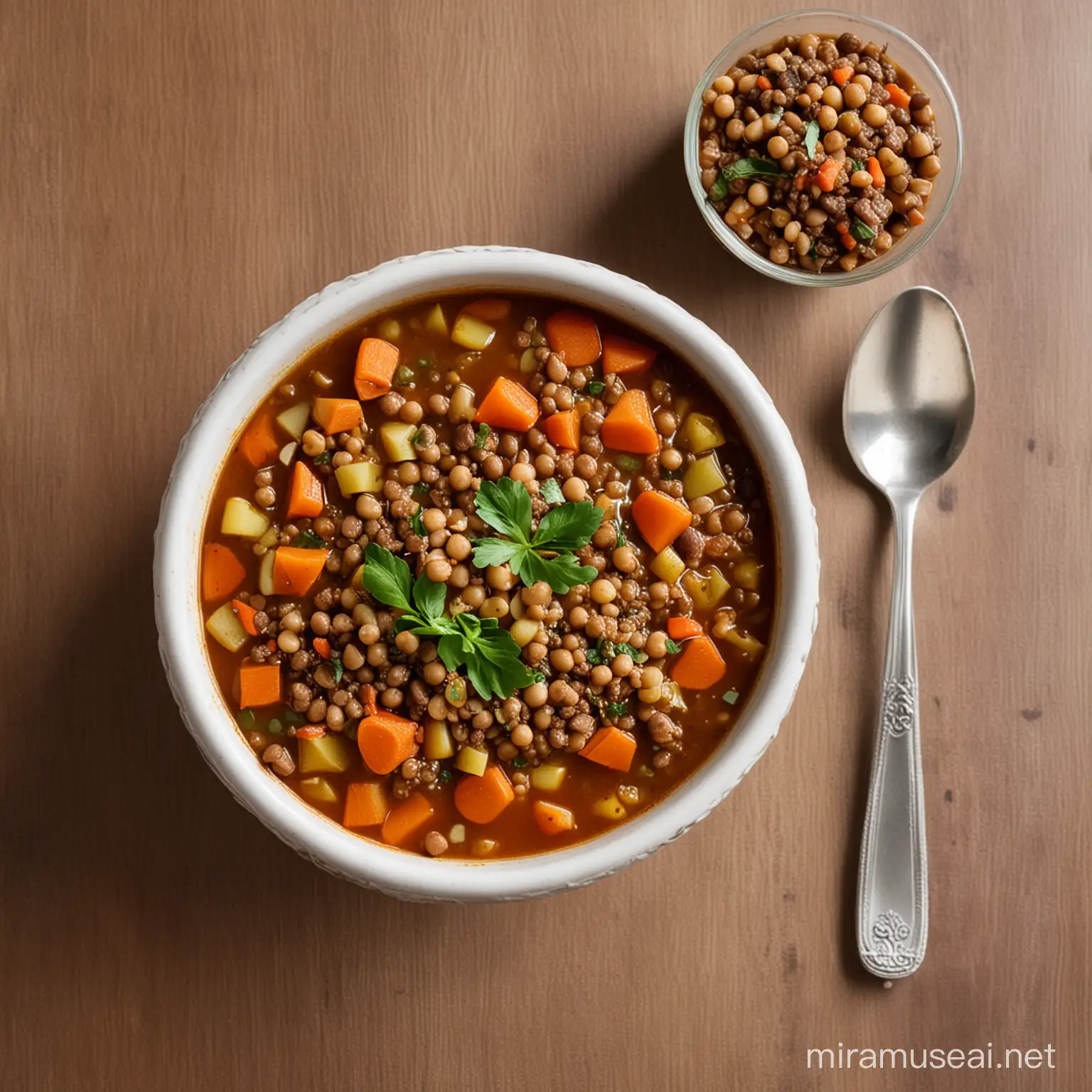 Hearty Lentil Vegetable Soup Recipe with Fresh Ingredients
