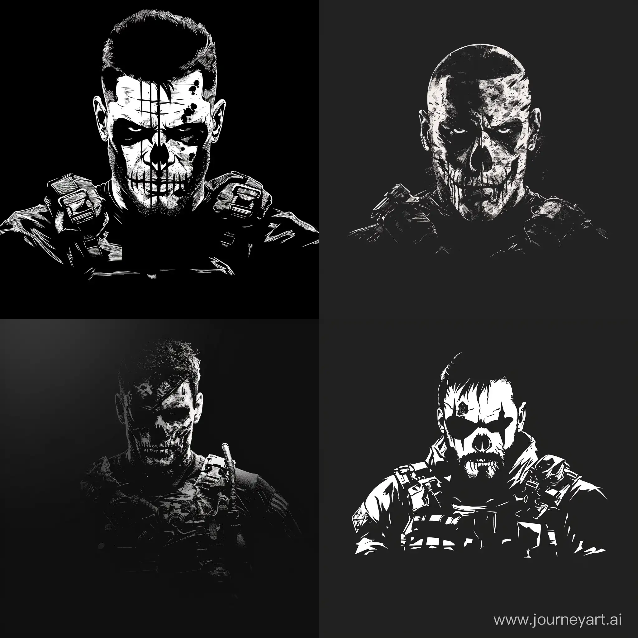 Minimalistic-Punisher-Skull-Logo-on-Black-Background