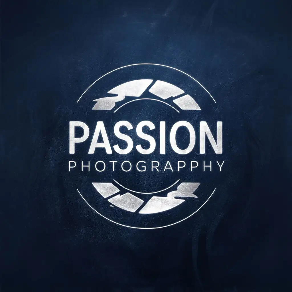 logo, Shutter, with the text "Passion Photography", typography, be used in Entertainment industry