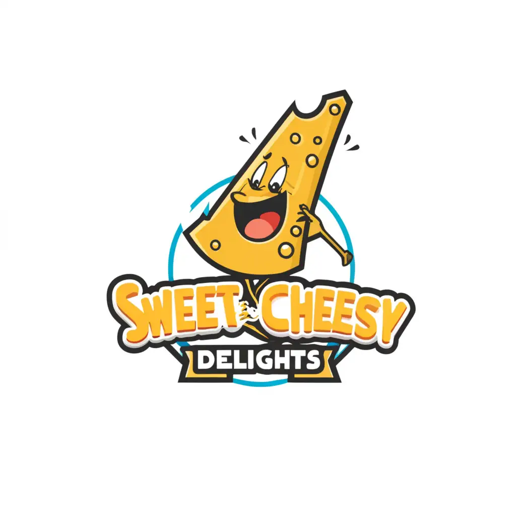 LOGO-Design-For-Sweet-and-Cheesy-Delights-Playful-Cheese-Sticks-and-Munchkins-on-Clear-Background