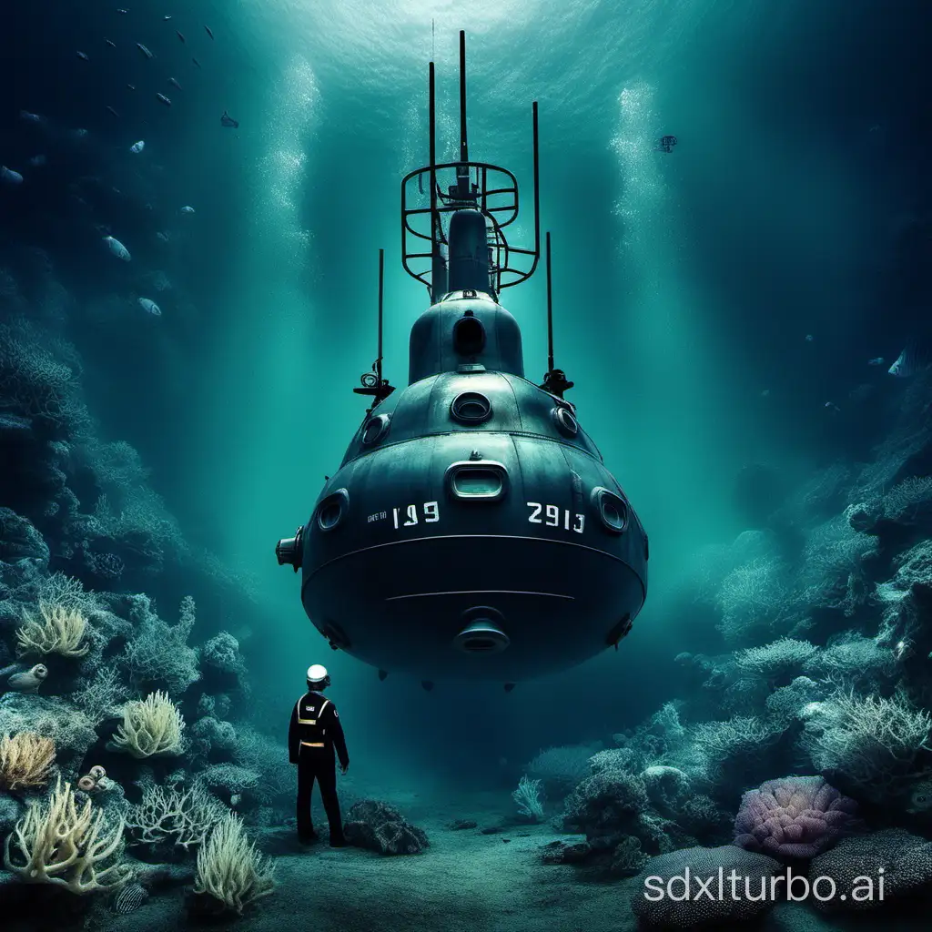 in the deep sea，jiaolongsubmarine