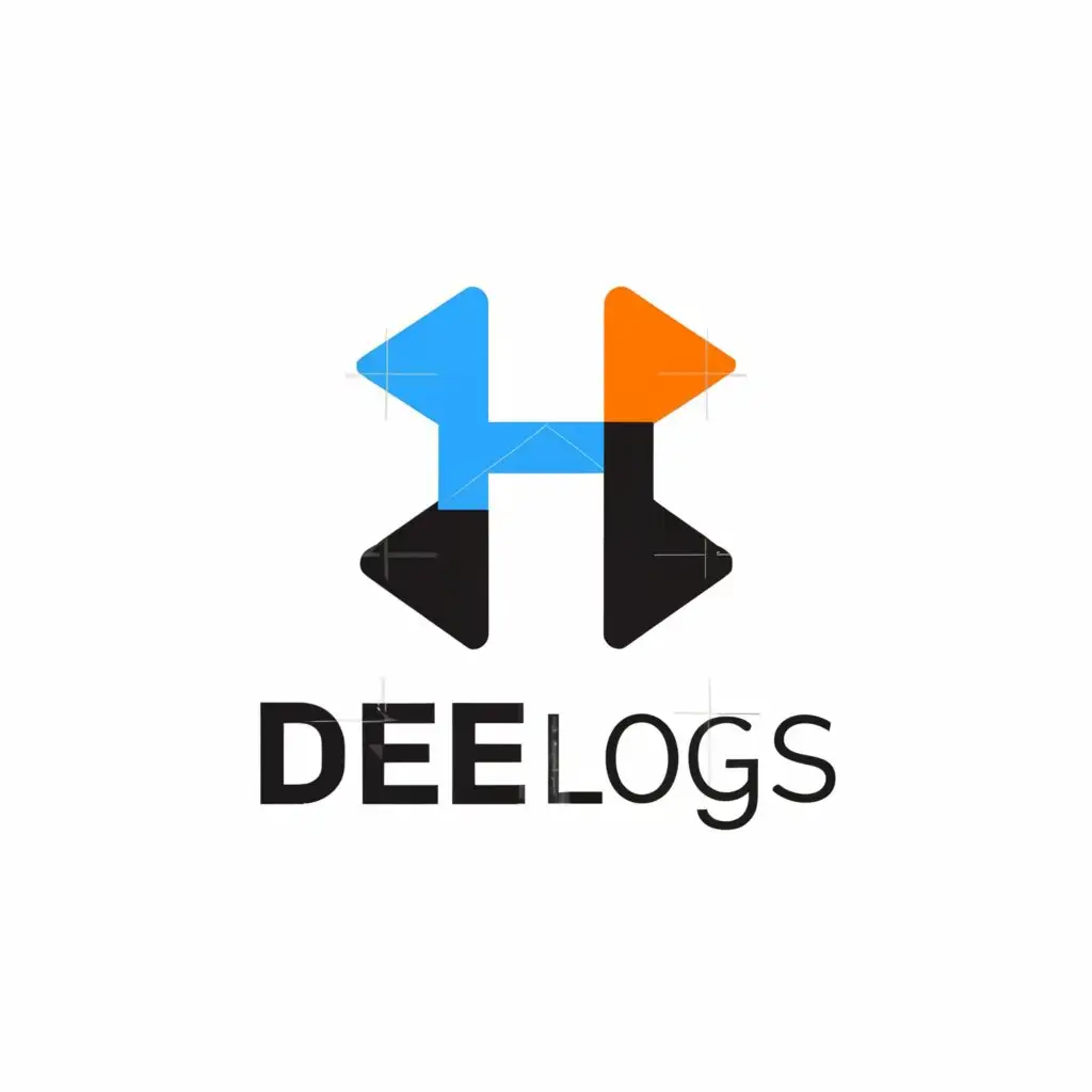 a logo design,with the text "Dee logs", main symbol:Plus checker,Moderate,be used in Technology industry,clear background