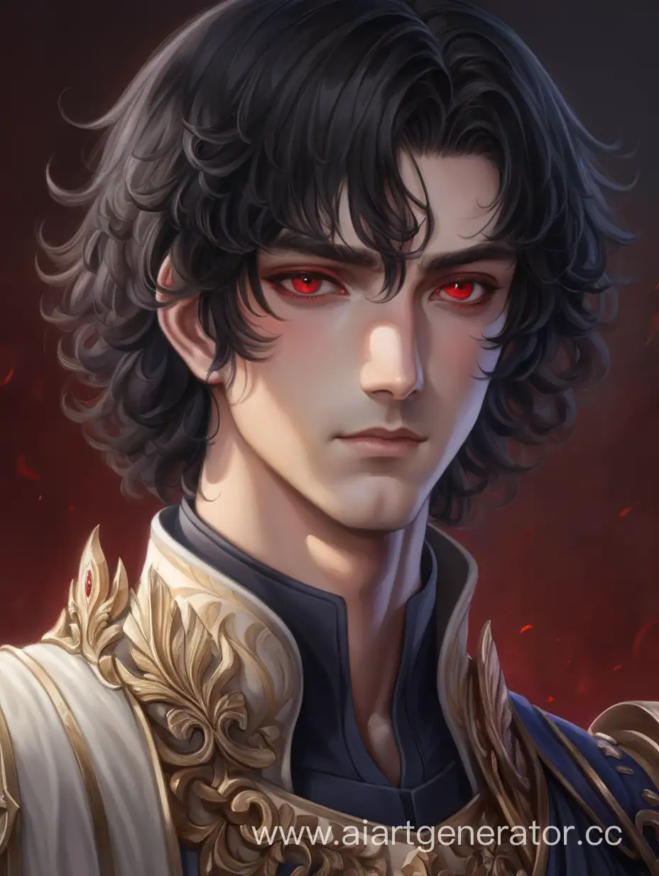 Charming-23YearOld-Emperor-with-Curly-Black-Hair-and-Red-Eyes