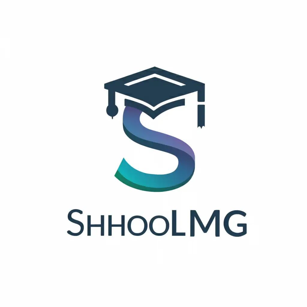 a logo design,with the text "schoolmg", main symbol:School management software,Moderate,clear background
