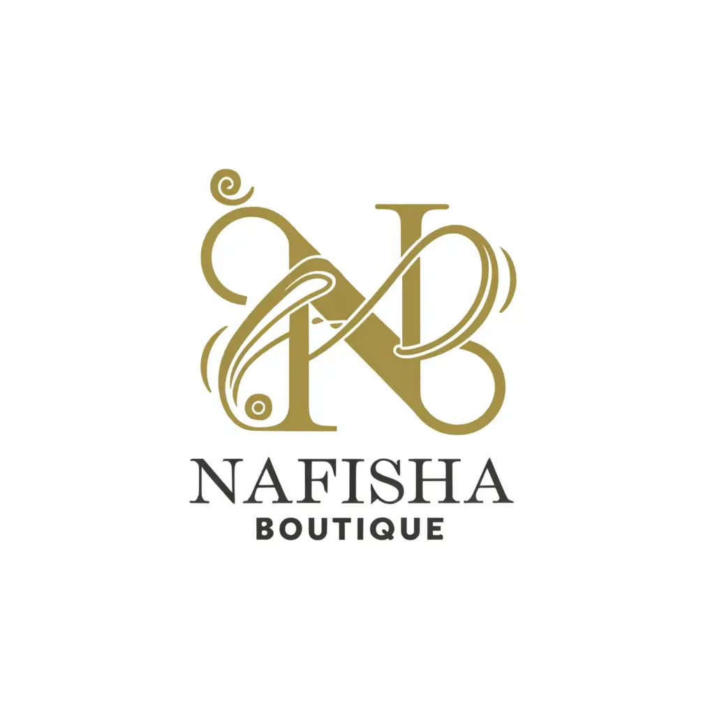 a logo design,with the text "Nafisha Boutique", main symbol:Fashion,Moderate,be used in Retail industry,clear background