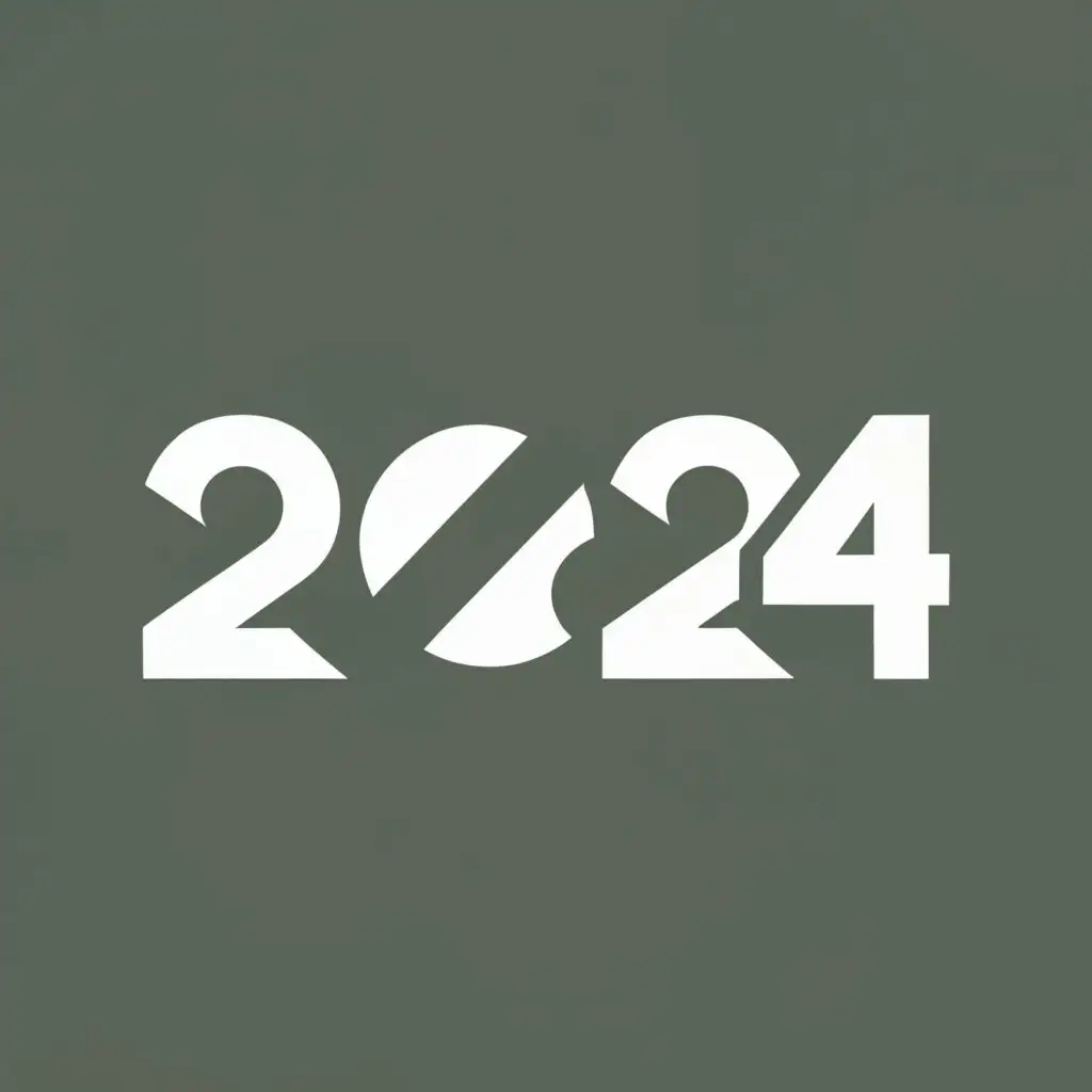 Logo Design For Techvision 2024 Futuristic Typography With Dynamic 2024 