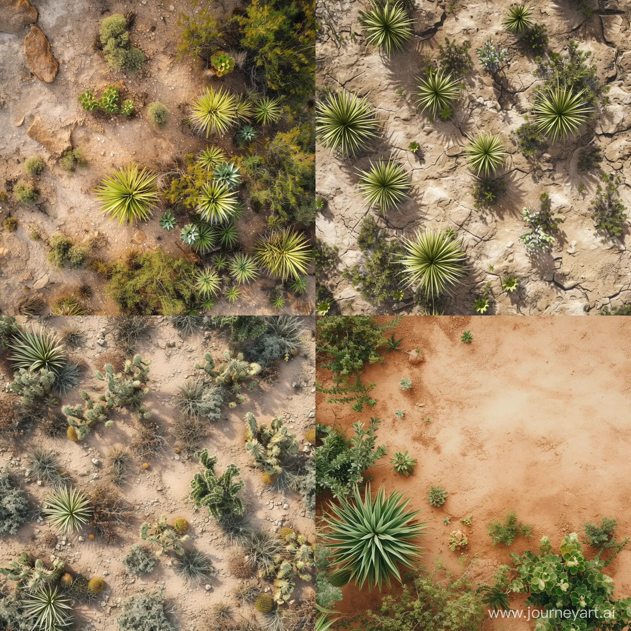 Aerial-View-of-Lush-Desert-Vegetation