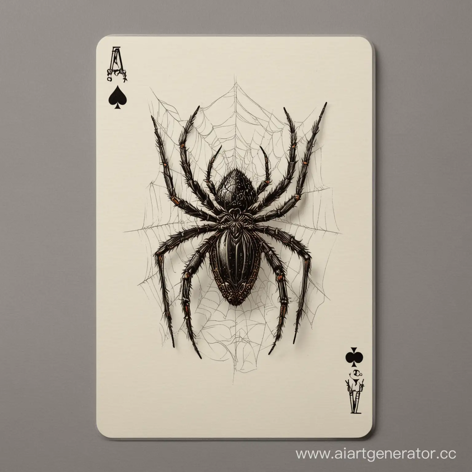 Spider-Solitaire-Game-with-Colorful-Cards-on-Wooden-Table