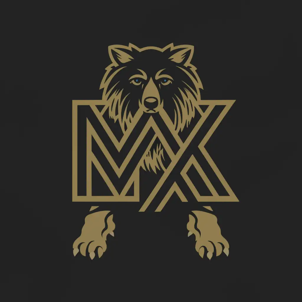 a logo design,with the text "Max", main symbol:Wolf in a scheepskin,Moderate,be used in Entertainment industry,clear background