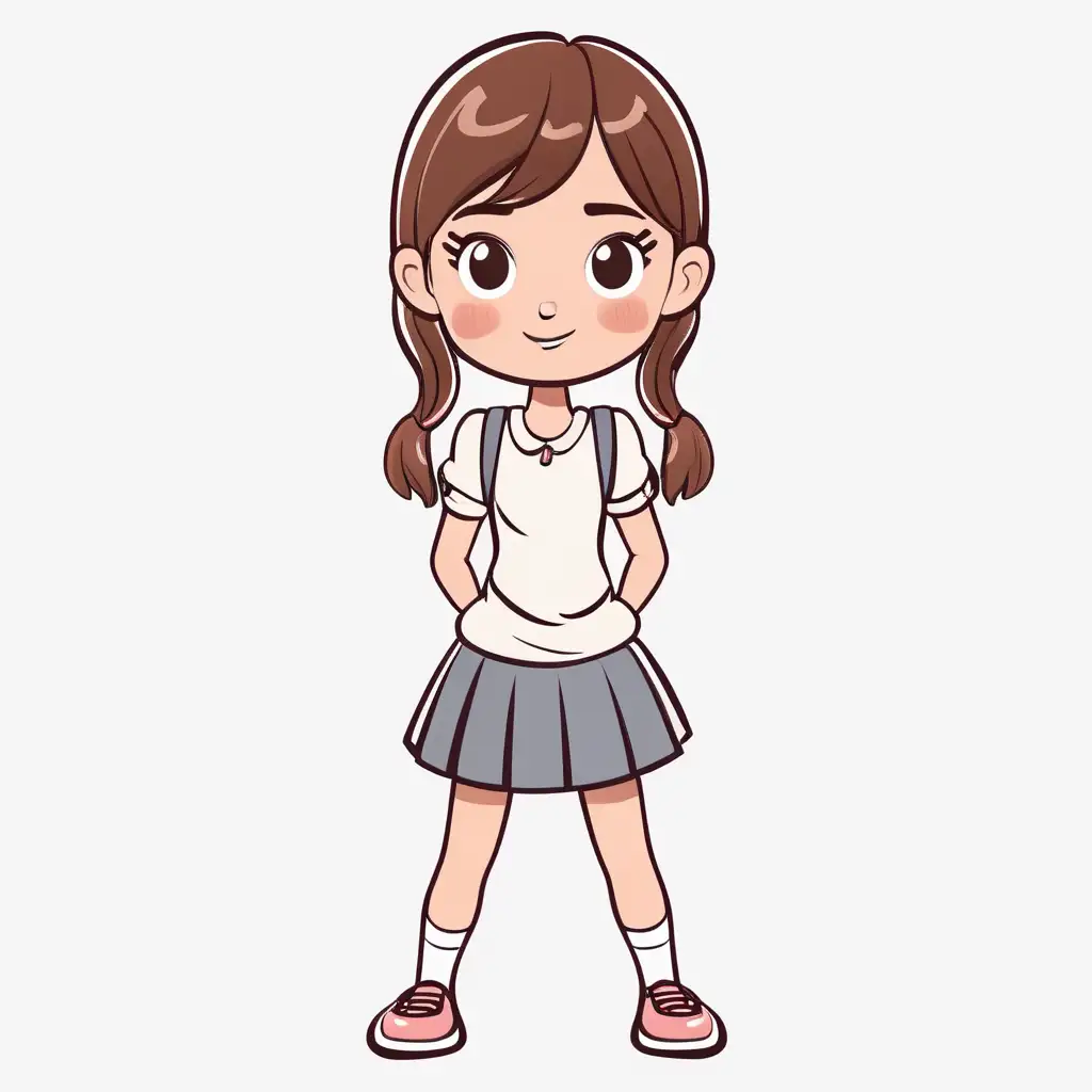 Adorable English Girl with Cartoon Features