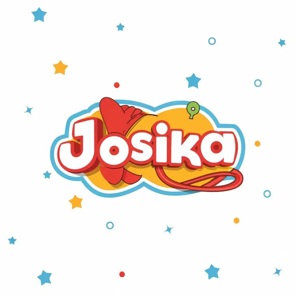 logo, toy, with the text "JOSIKA", typography