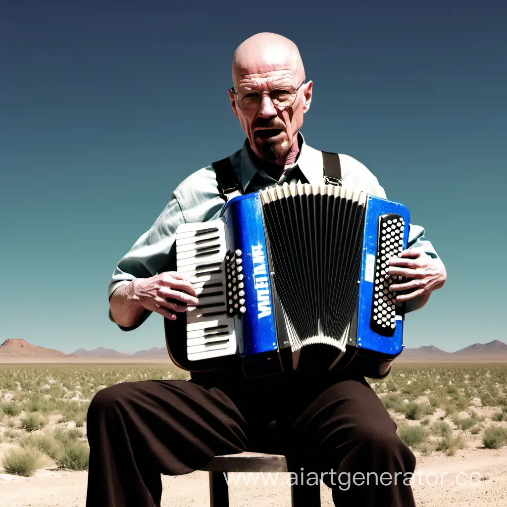 Walter white playing accordion 