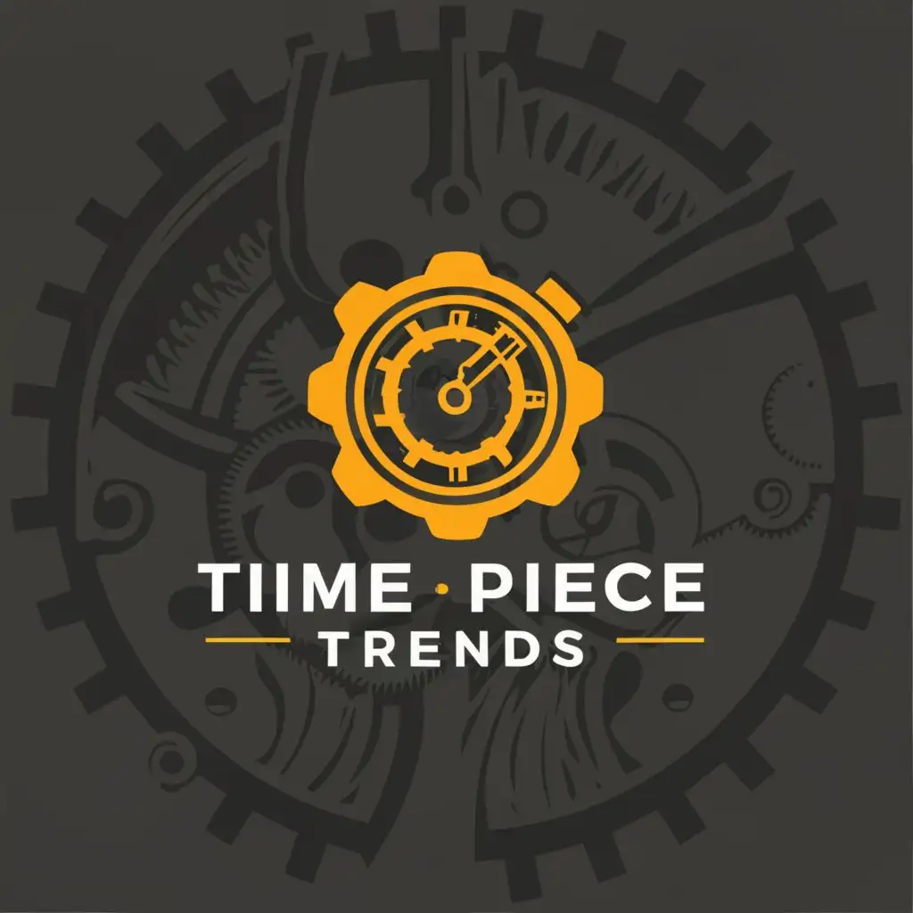 a logo design,with the text "Time Piece Trends", main symbol:watch,Moderate,clear background