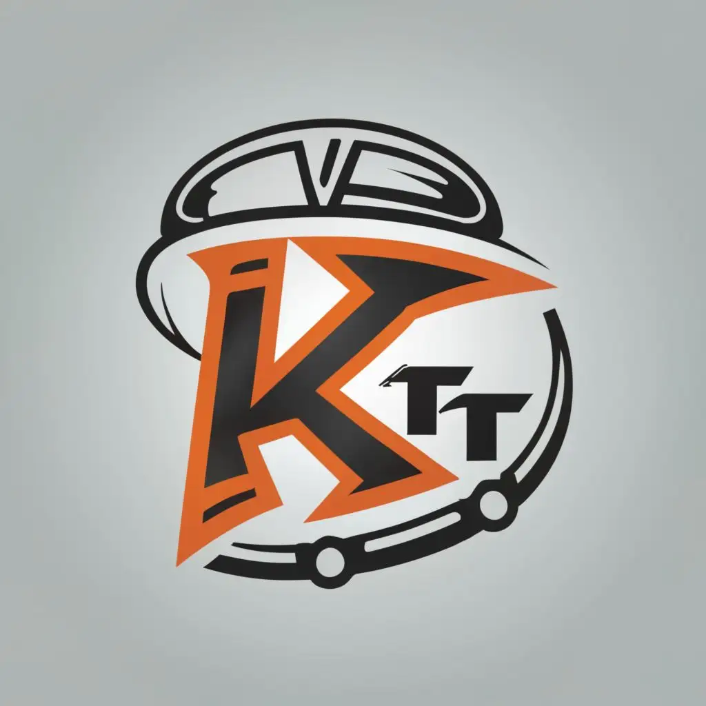 logo, Alternator, Startmoter and wiring service, with the text "K
T", typography, be used in Automotive industry