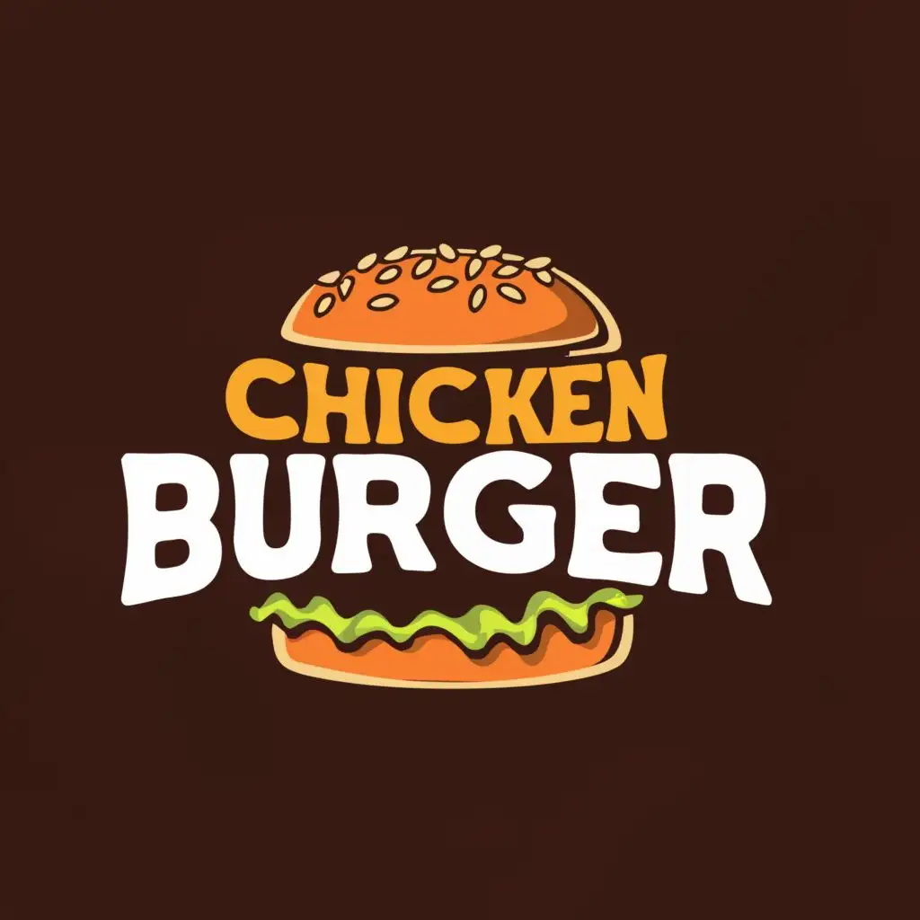 a logo design,with the text "Chicken Burger", main symbol:Burger,Moderate,be used in Restaurant industry,clear background