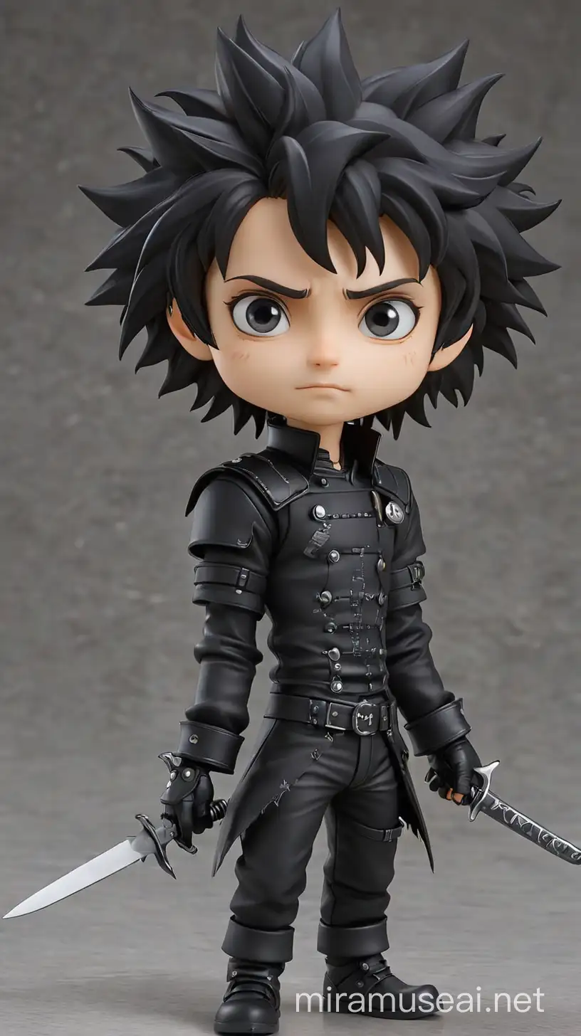 Chibi Edward Scissorhands Adorable Miniature Version of the Iconic Character