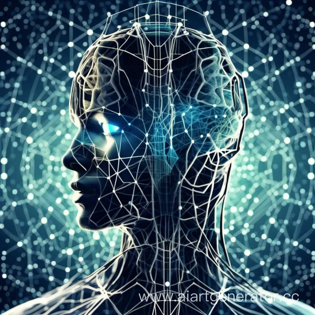 Neural-Network-Gemini-Futuristic-AI-Twins-in-Cyberspace