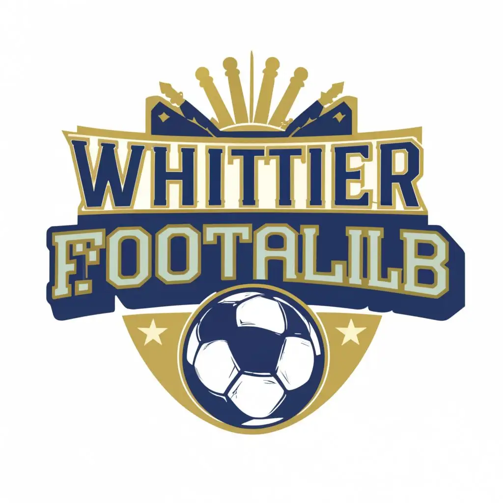 LOGO-Design-For-Whittier-Football-Club-Youthful-Typography-for-Nonprofit-Soccer-Kid-Club