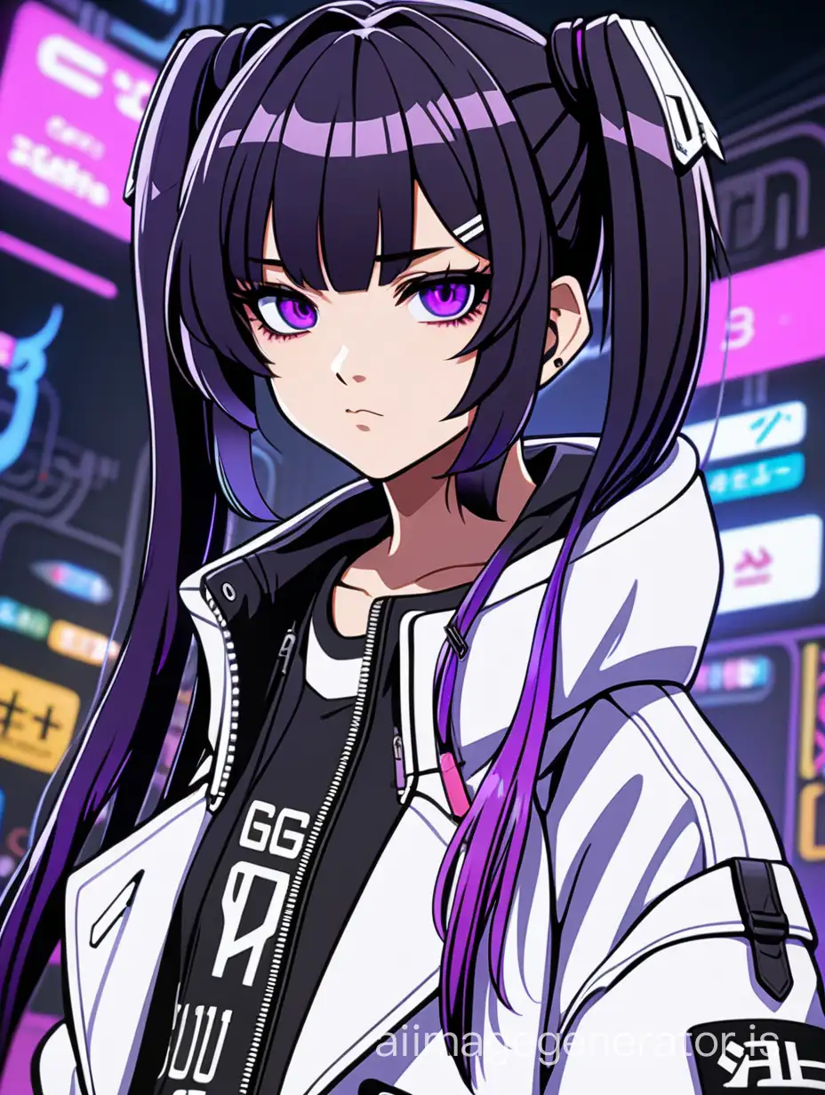 Cyberpunk-Smug-Girl-with-Purple-Eyes-and-Jet-Black-Twintails