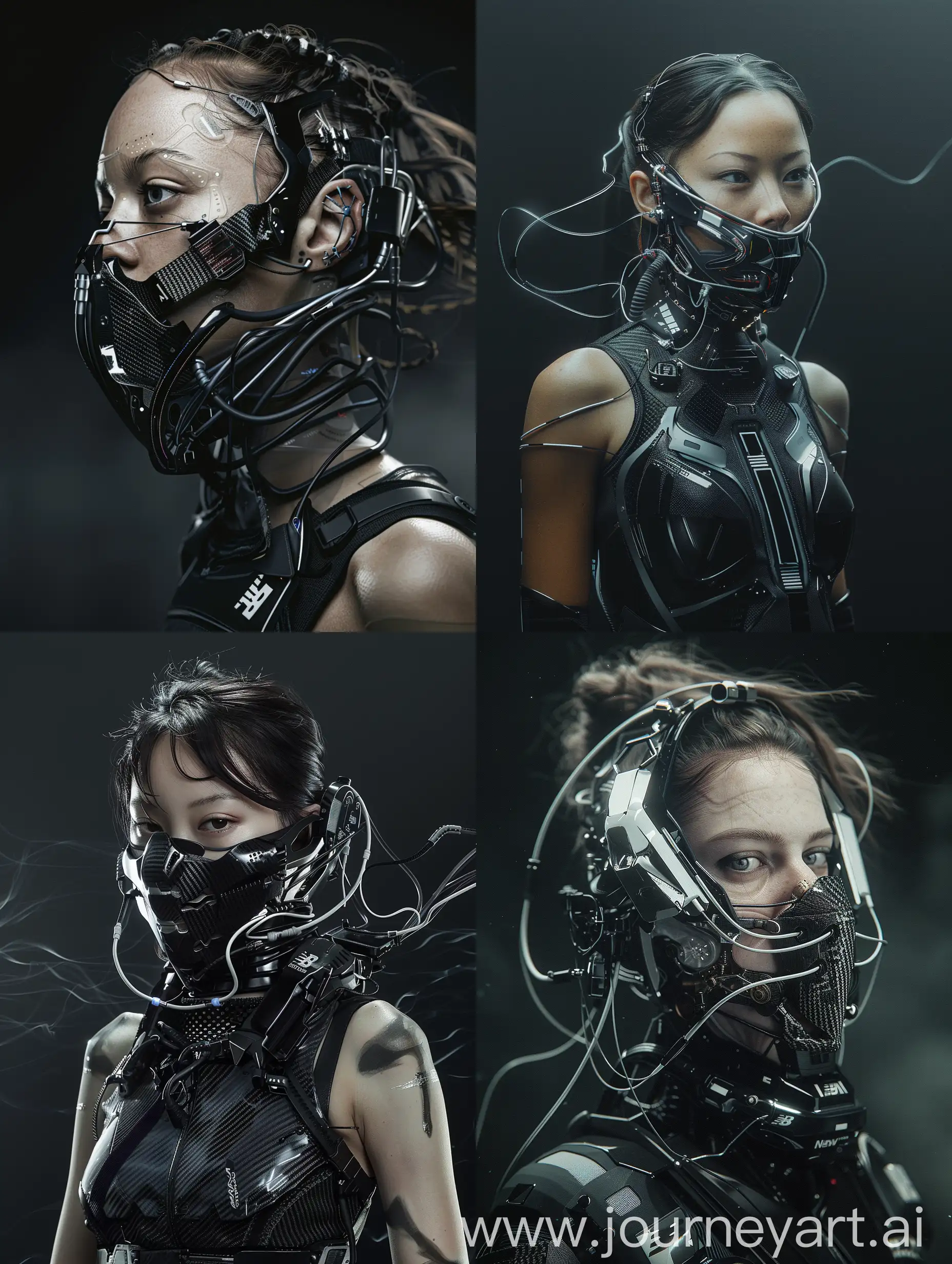 Futuristic-Cyberpunk-Woman-with-Cybernetic-Mask-and-New-Balance-Accents