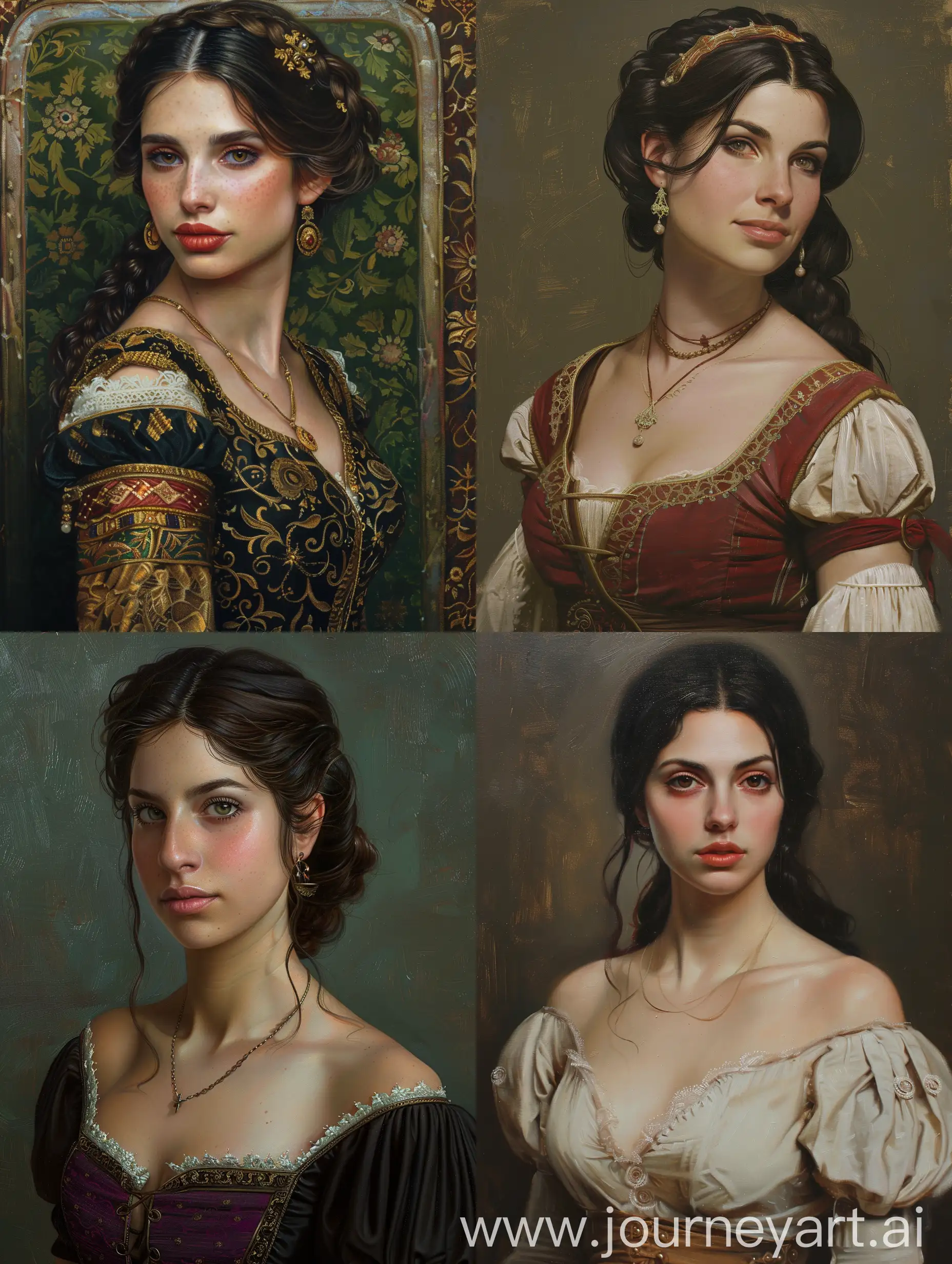 Anatolian-Greek-Woman-Portrait-in-Renaissance-Style-Oil-Painting
