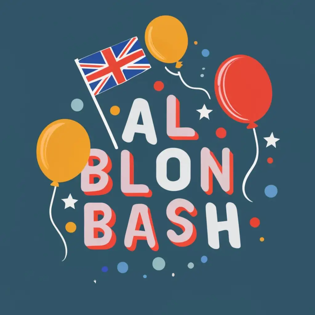 logo, Balloon Animals, Union Jack, with the text "Balloon Bash", typography, be used in Technology industry